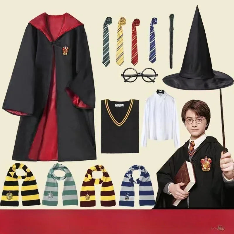 Uniform Hogwarts Academy Wizard Costume